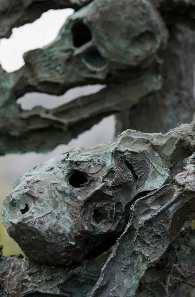 Ireland, Murrisk Sculptured metal skeletons
